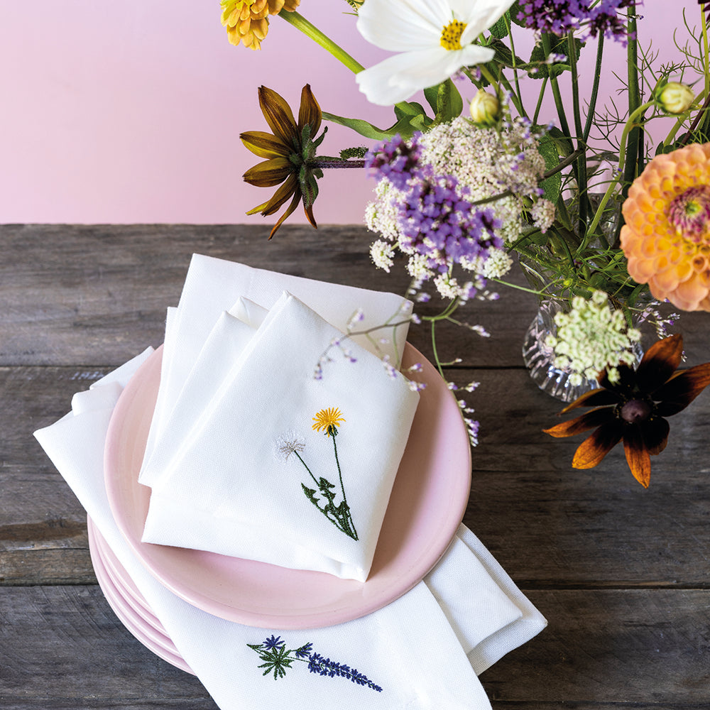 6 stk. Flora servietter med forskellige motiver