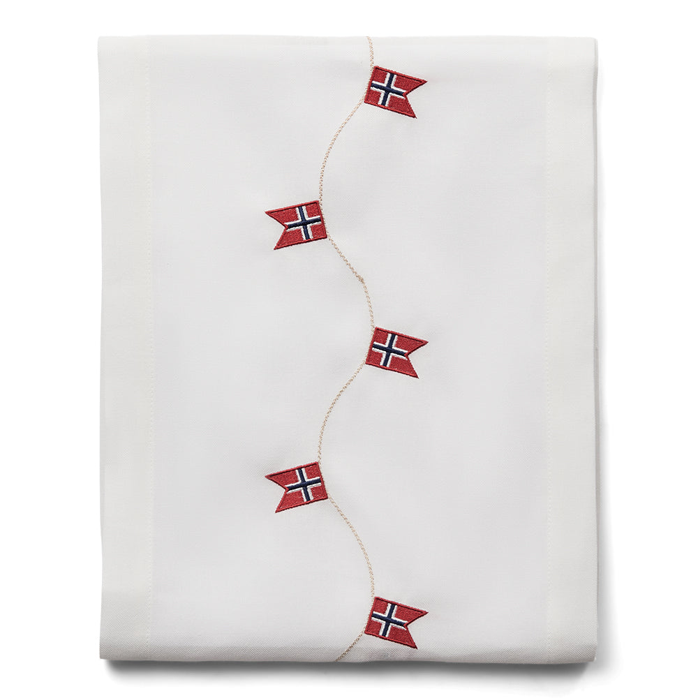 Bordløber med norske flag