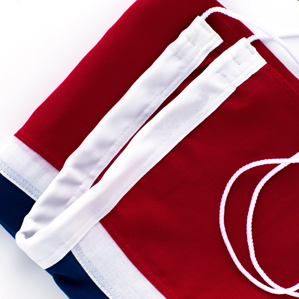 Norsk flag med flagline