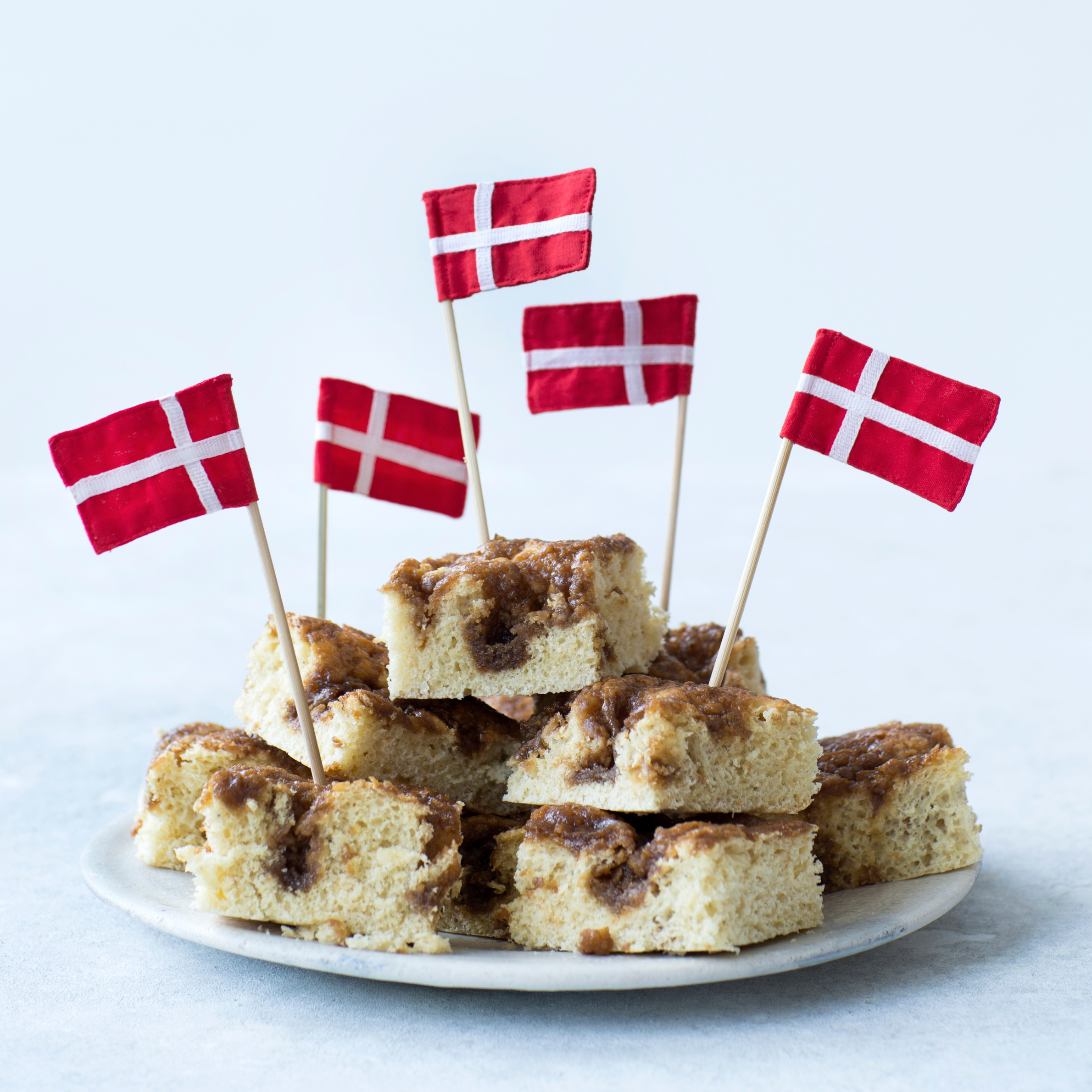 Lagkageflag af stof - 5 stk.