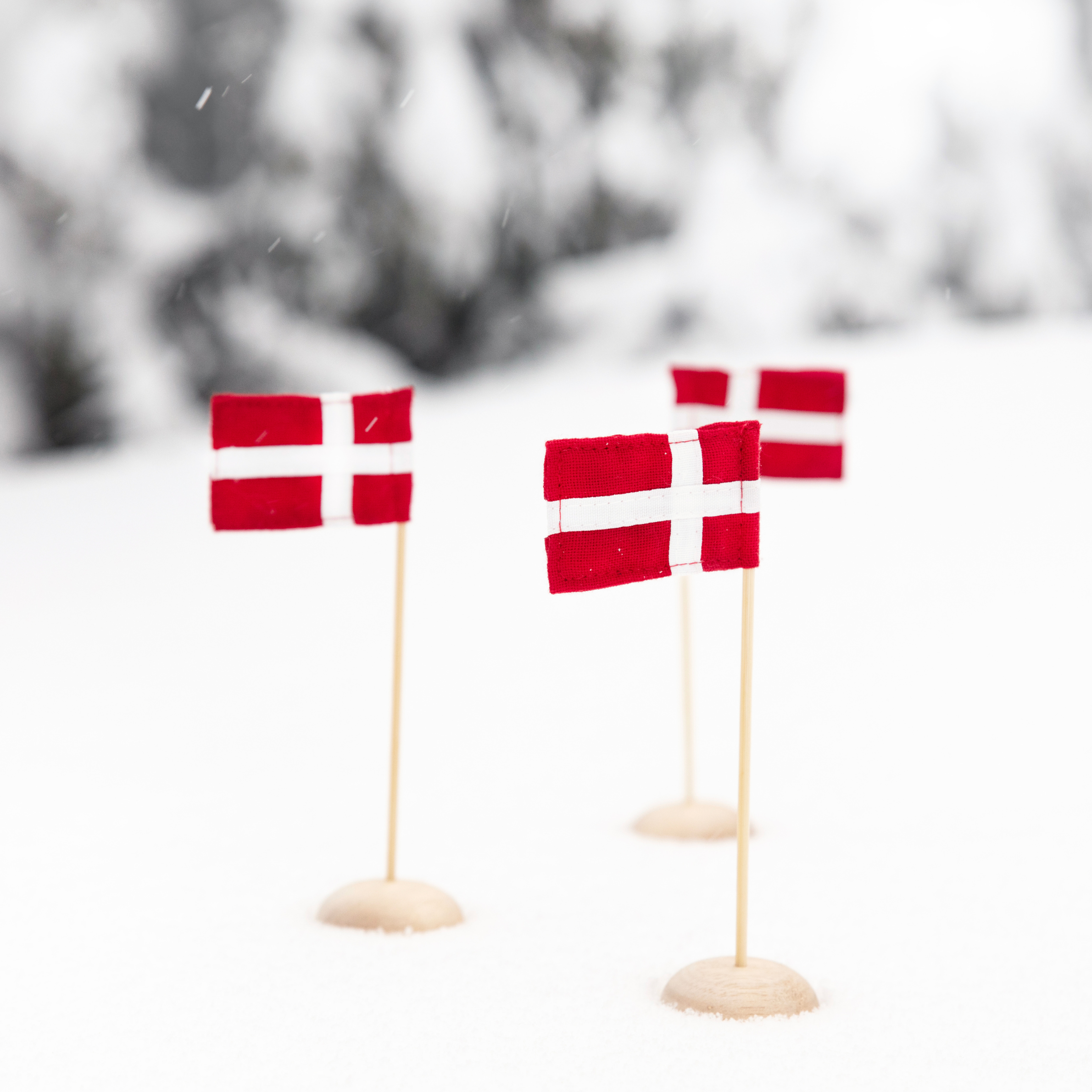Mini bordflag - 3 stk.