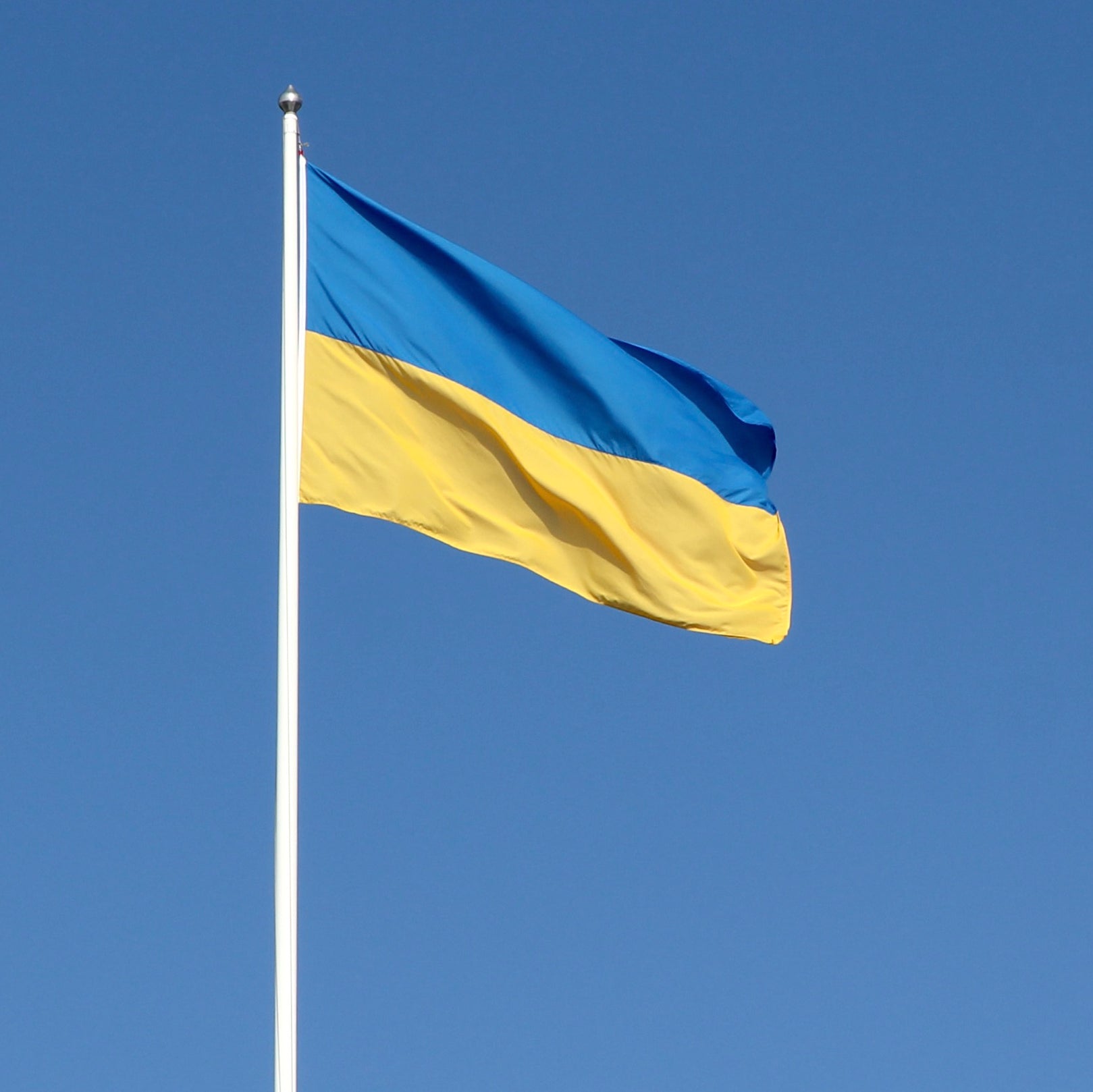 Ukrainsk flag passer til 7, 8 og 9 meters flagstang