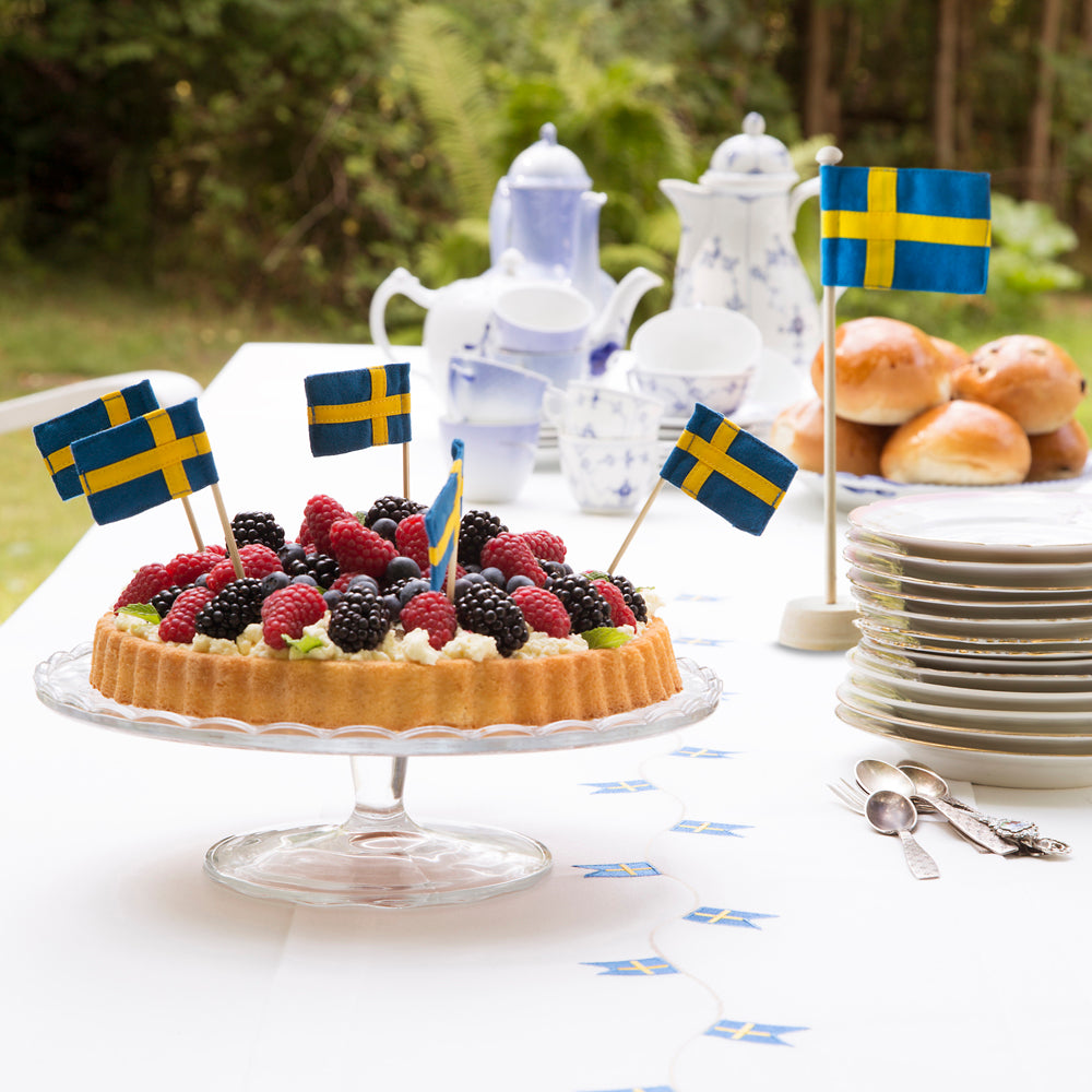 Bordflagstang med svensk flag - 2. sortering