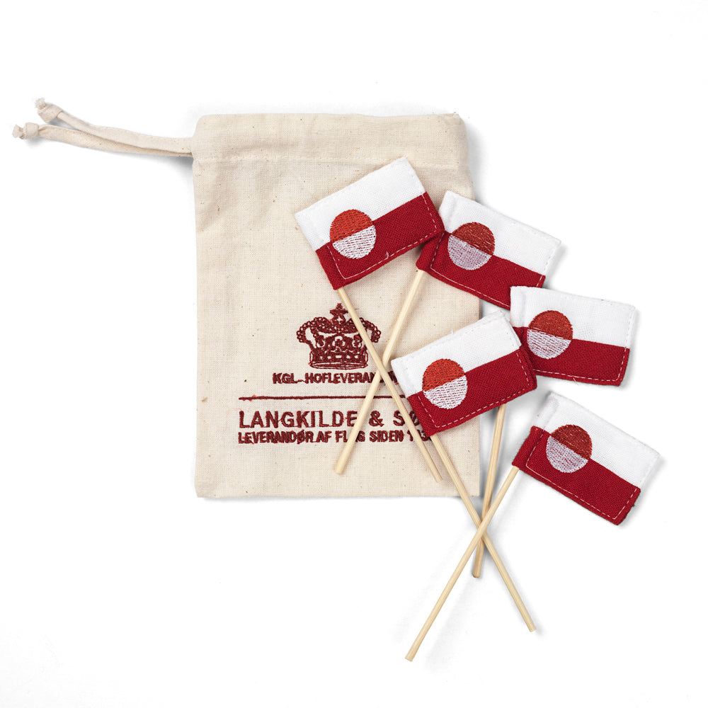 Grønlandske lagkageflag af stof