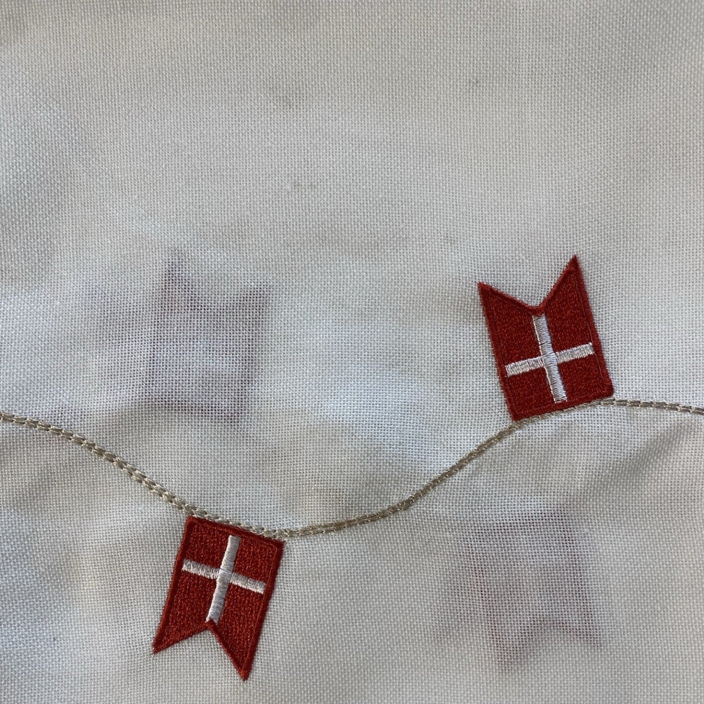 Bordløber med Dannebrog - 2. sortering