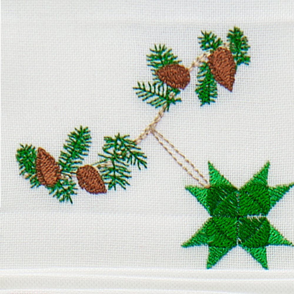 Juleserviet med flettet stjerne - 2. sortering