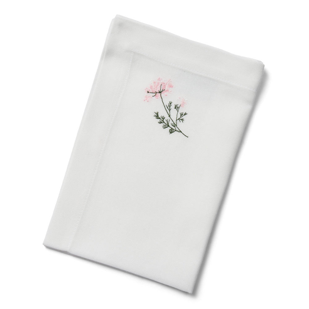 Flora serviet med vild gulerod