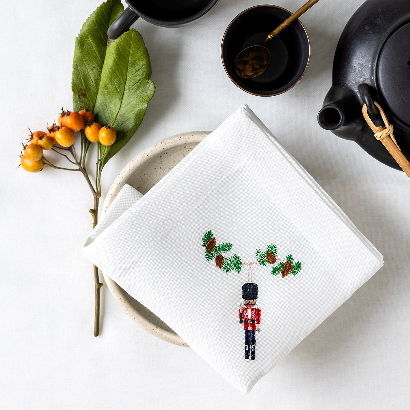 Juleserviet med Nøddeknækkeren