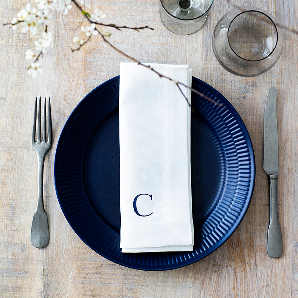 Serviet med bogstaver