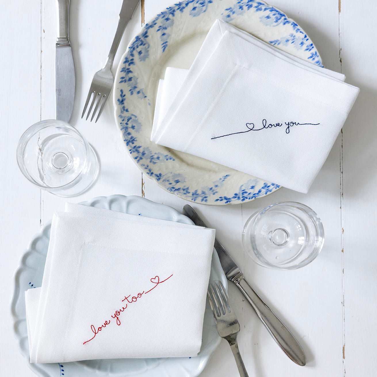 Kærlighedservietter - 2 stk.