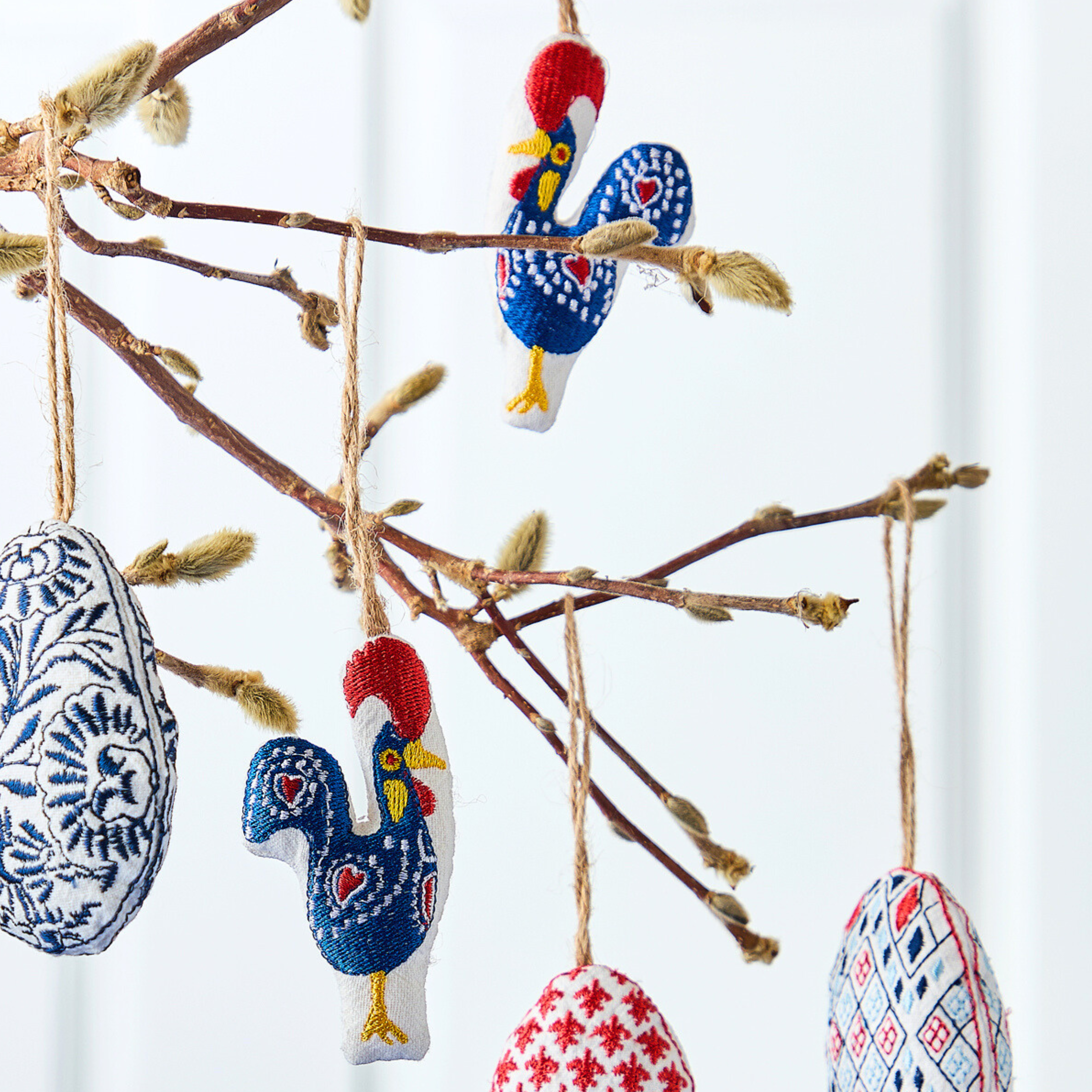 Påskegalerne - 2 stk. påskepynt