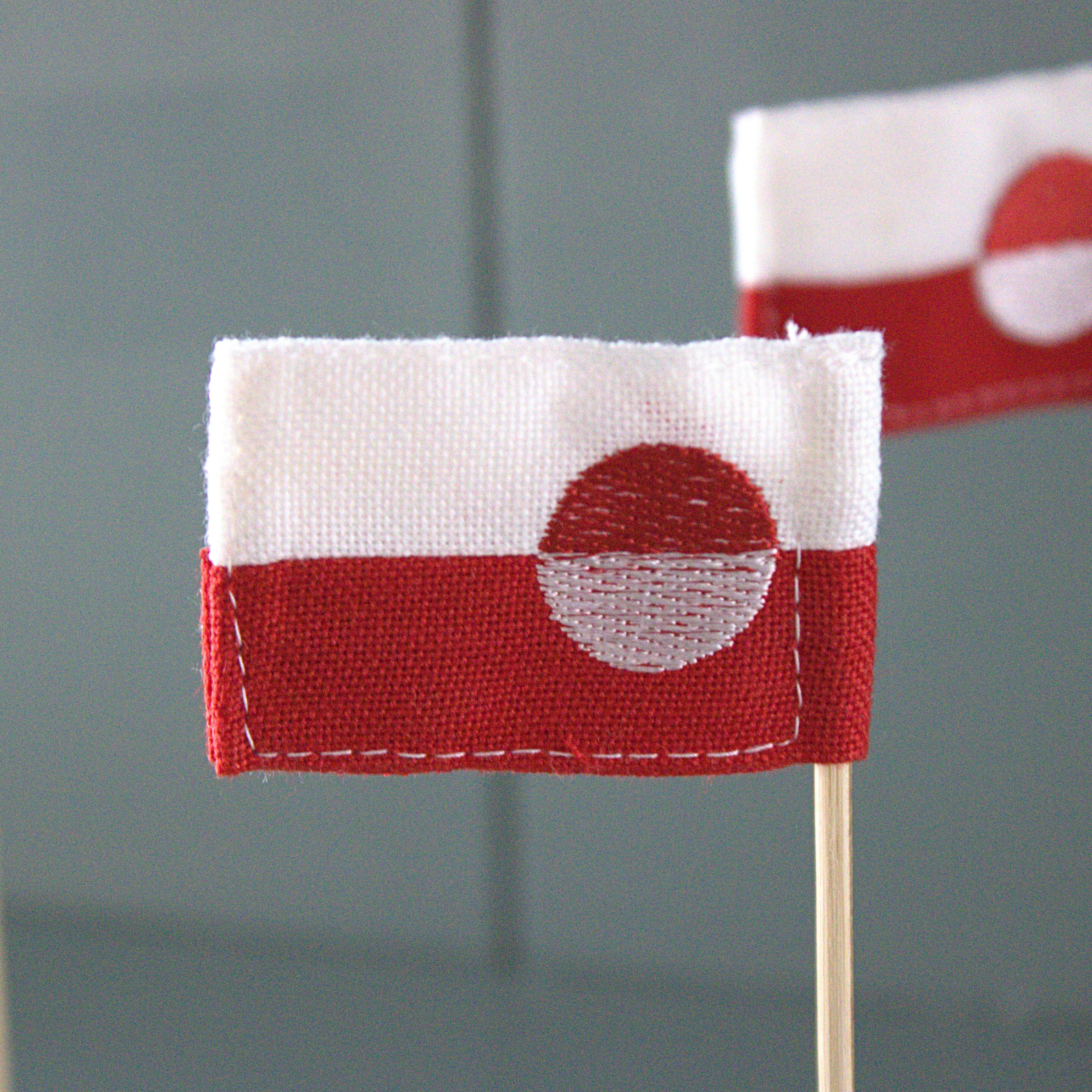 Mini bordflag Grønland