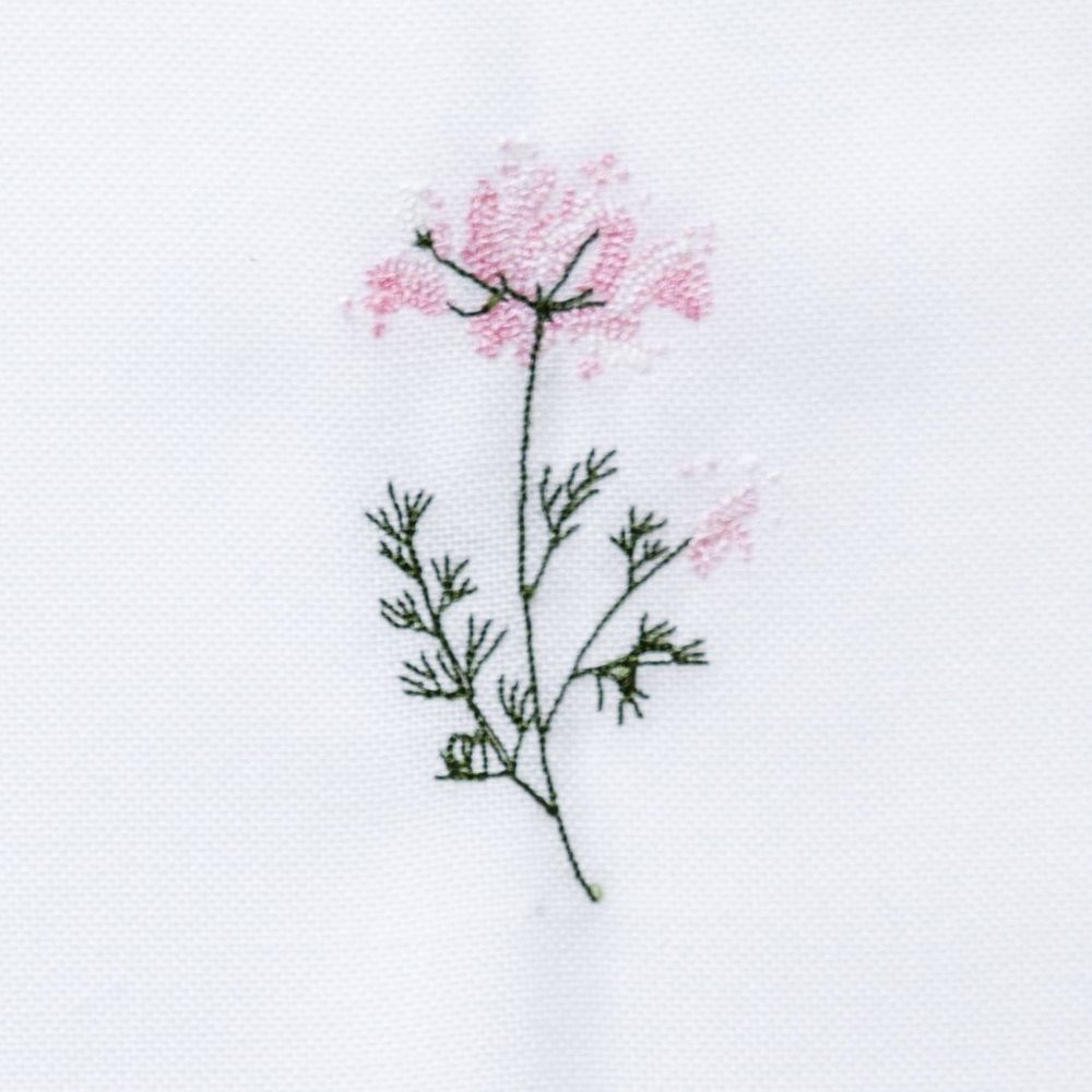 Flora serviet med vild gulerod