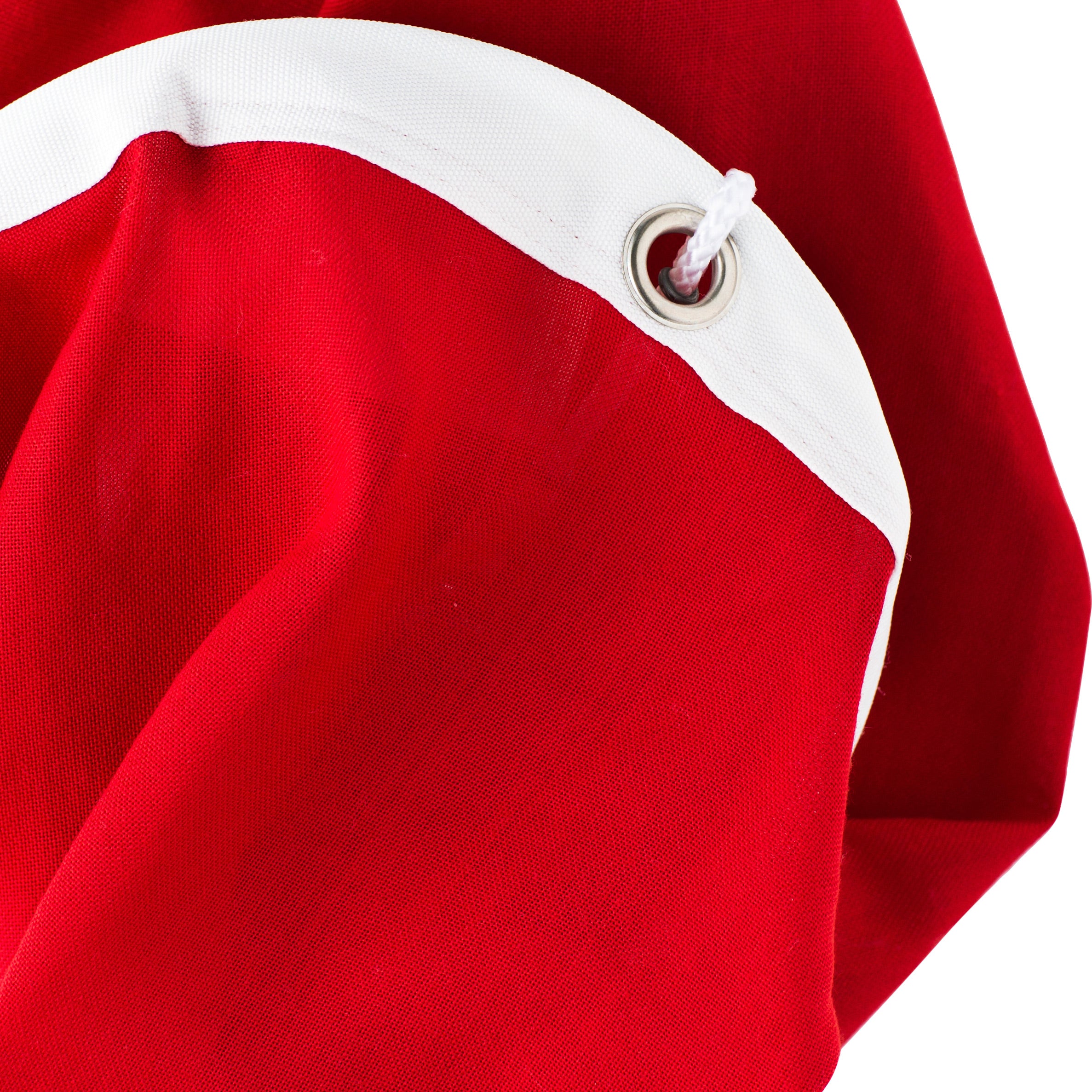 Rød vindpose i original flagdug